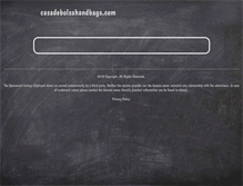 Tablet Screenshot of casadebolsahandbags.com